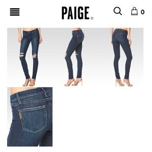 SALE 💥 PAIGE Verdugo Distressed Skinny Jeans